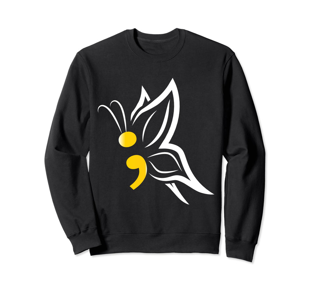 Butterfly Mental Health Awareness Sweatshirt - Novelty Apparel for Adults - T-Shirt, Sweatshirt, Hoodie
