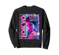Tokyo City 80S Synthwave Geisha Sweatshirt - Trendy Graphic for Adults - T-Shirt, Sweatshirt, Hoodie