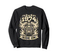 Biker 1974 Ride Birthday Motorcycle Sweatshirt - Unique Graphic Men Women - T-Shirt, Sweatshirt, Hoodie