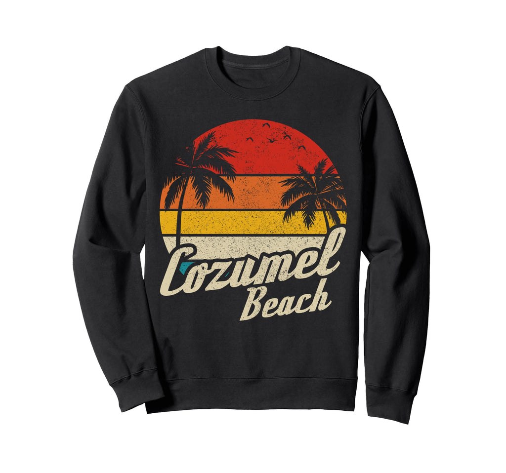 Cozumel Beach Mexico Sunset Sweatshirt - Minimalist Print for Adults - T-Shirt, Sweatshirt, Hoodie