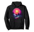 Vaporwave Solar System 80S Synthwave Hoodie - Fun Novelty Design Unisex - T-Shirt, Sweatshirt, Hoodie