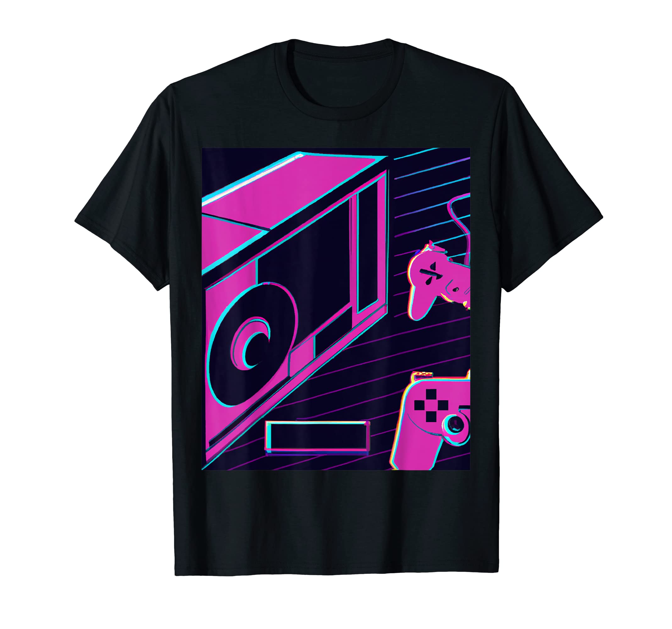 Vaporwave Aesthetic Future Gaming Console T-Shirt - Trendy Graphic Unisex - T-Shirt, Sweatshirt, Hoodie
