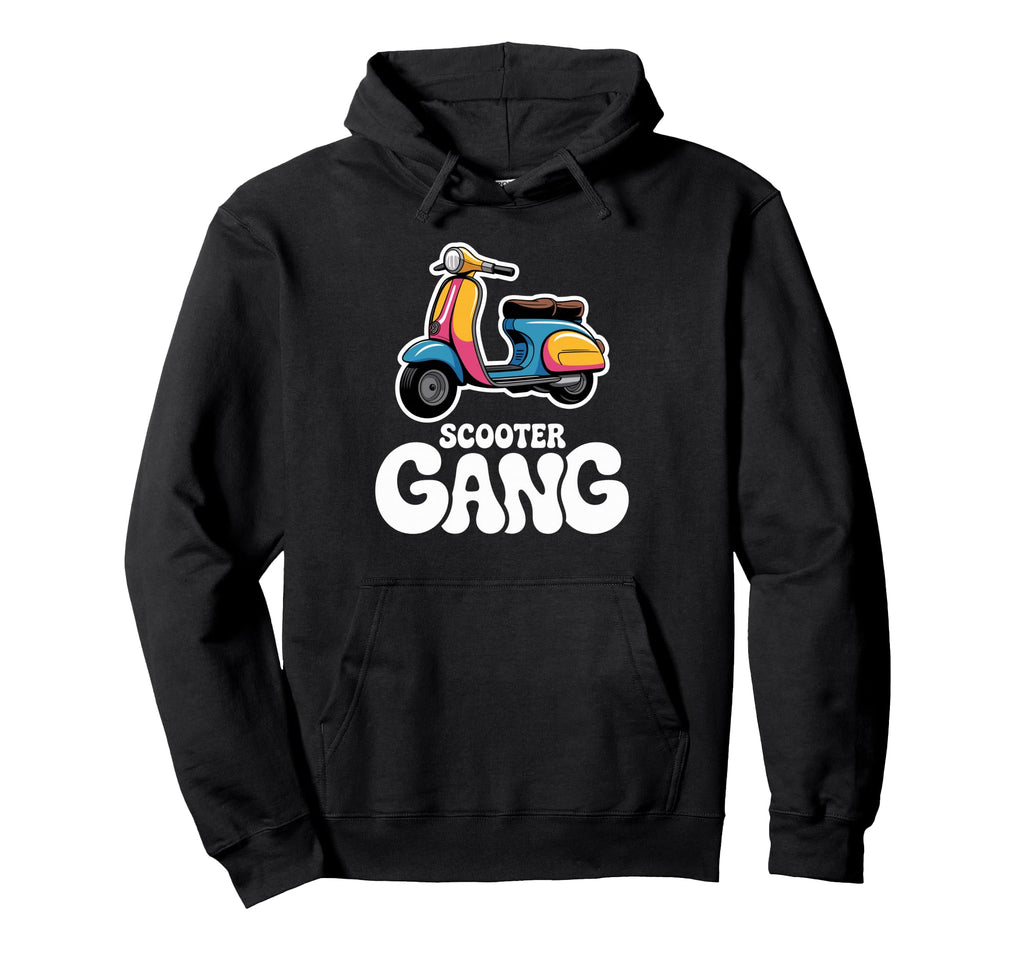Scooter Gang Rider Crew Hoodie - Unique Graphic for Adults - T-Shirt, Sweatshirt, Hoodie