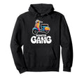 Scooter Gang Rider Crew Hoodie - Minimalist Print Men Women - T-Shirt, Sweatshirt, Hoodie