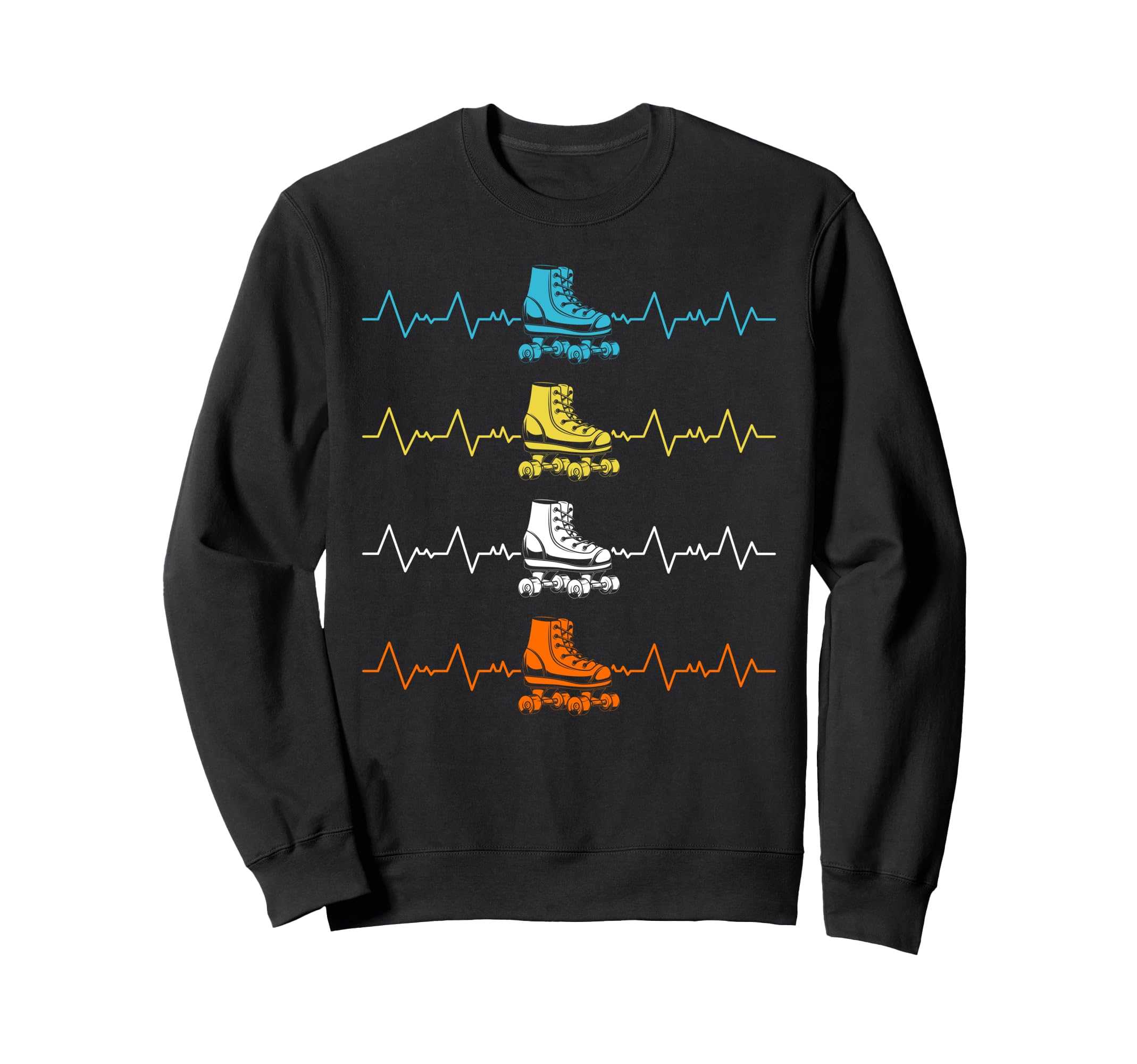 Roller Skate Skating Sport Sweatshirt - Trendy Graphic for Adults - T-Shirt, Sweatshirt, Hoodie