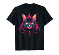 Cat Vaporwave Retrowave Aesthetic T-Shirt - Fun Novelty Design for Adults - T-Shirt, Sweatshirt, Hoodie