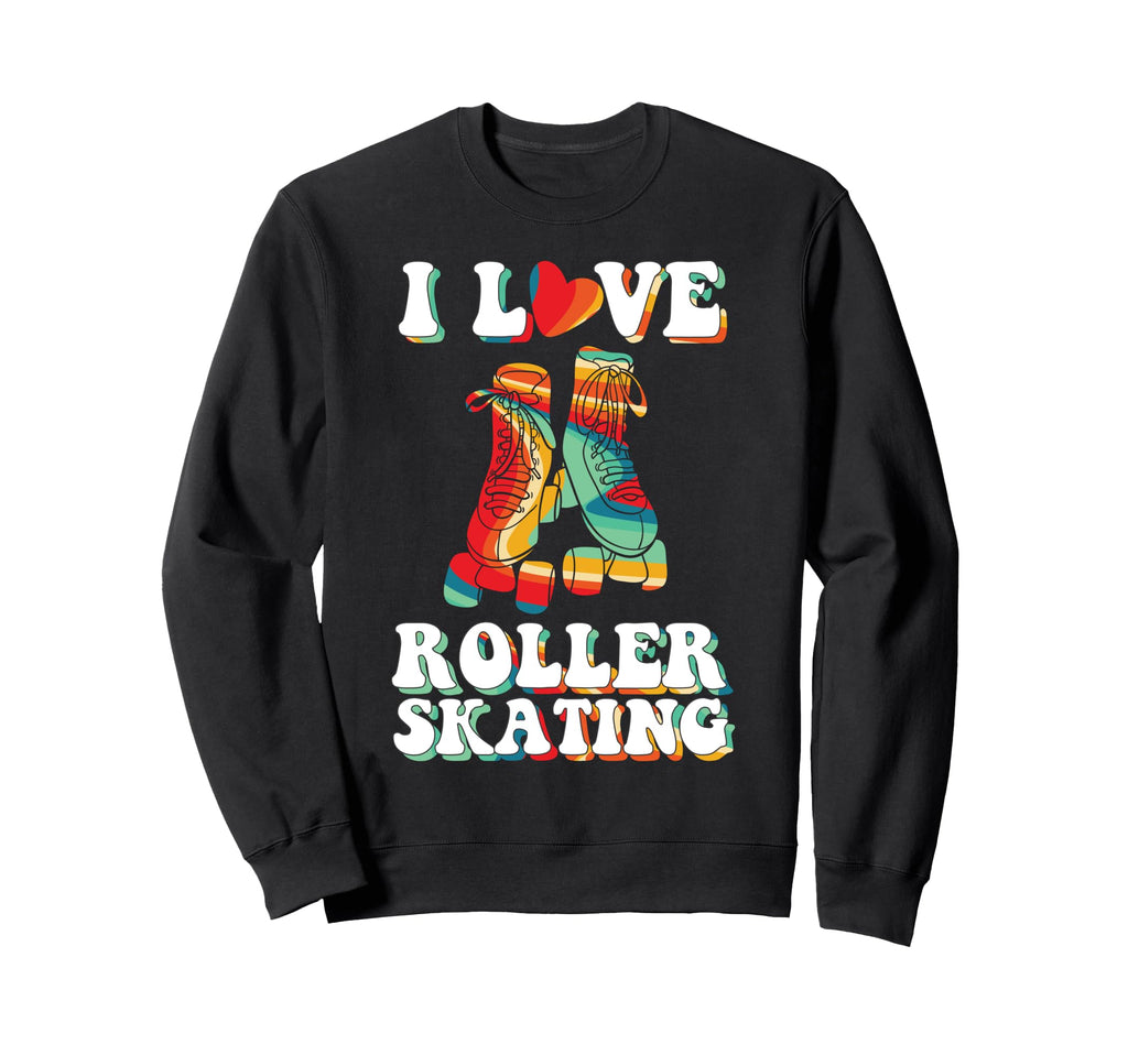 Roller Skating Skate 1970S Sweatshirt - Unique Graphic for Adults - T-Shirt, Sweatshirt, Hoodie
