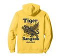 Flying Sacred Tiger Illustration Bangkok Hoodie - Unique Graphic Unisex - T-Shirt, Sweatshirt, Hoodie