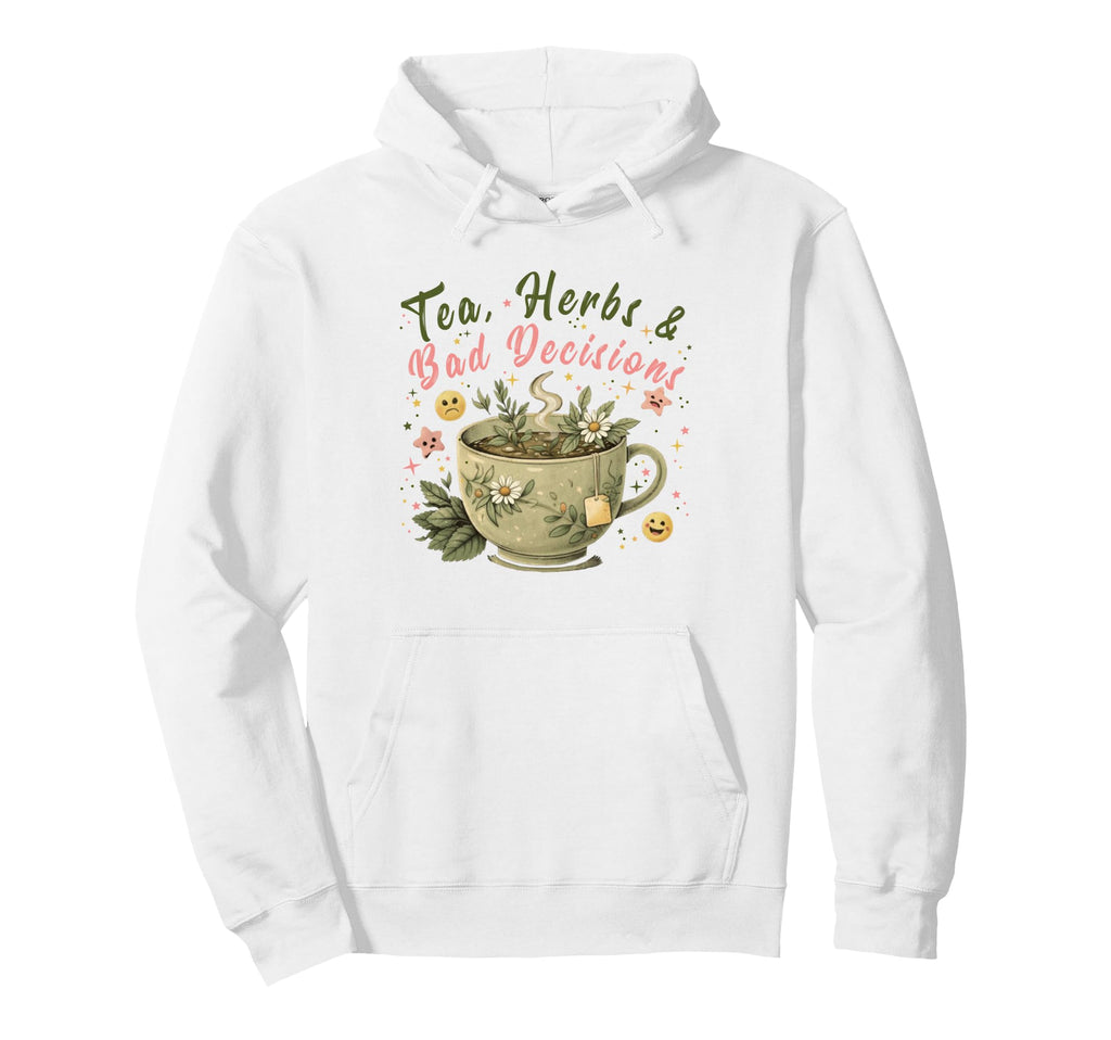 Funny Wellness Vibes Aesthetic Tea Lover Hoodie - Custom Art Print Unisex - T-Shirt, Sweatshirt, Hoodie
