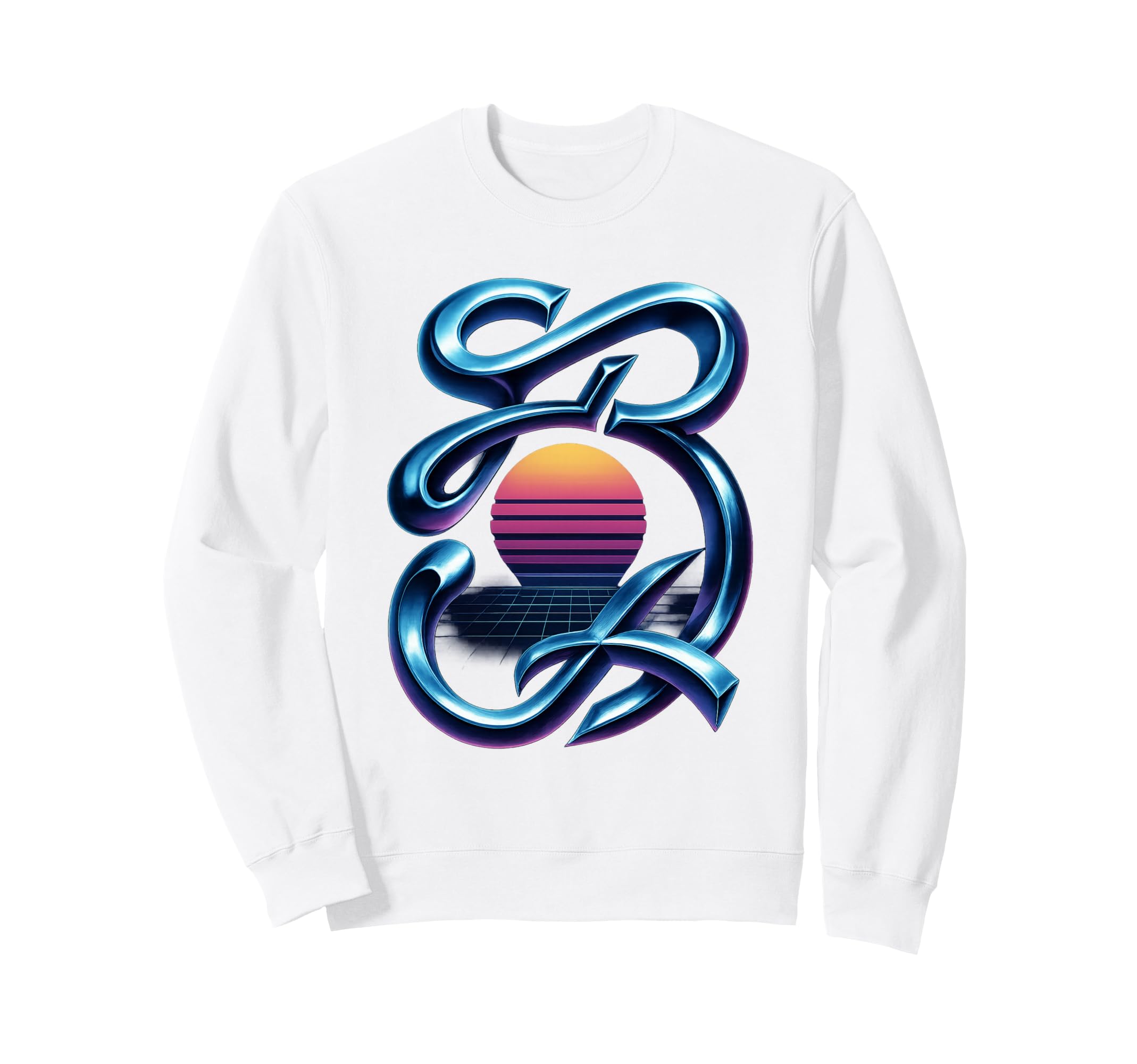 80S Synthwave Sweatshirt - Fun Novelty Design Men Women - T-Shirt, Sweatshirt, Hoodie