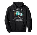 Funny Car Antique Old Truck Dad Gifts Hoodie - Minimalist Print for Adults - T-Shirt, Sweatshirt, Hoodie