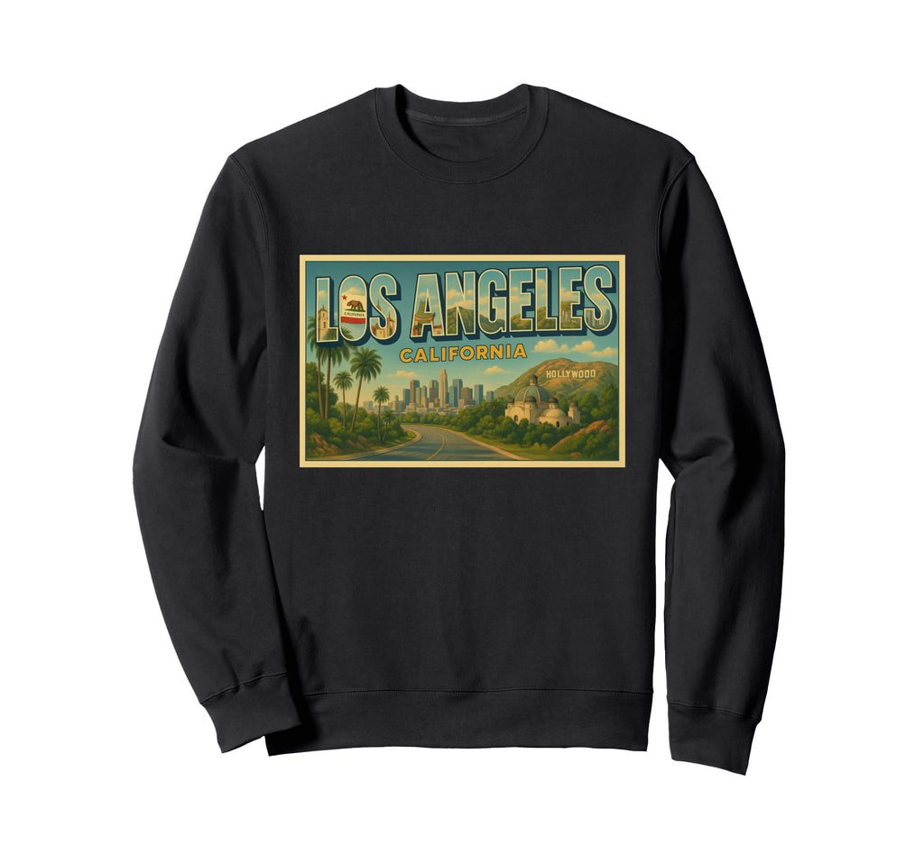 Los Angeles California 50S Sweatshirt - Casual Everyday Wear for Adults - T-Shirt, Sweatshirt, Hoodie