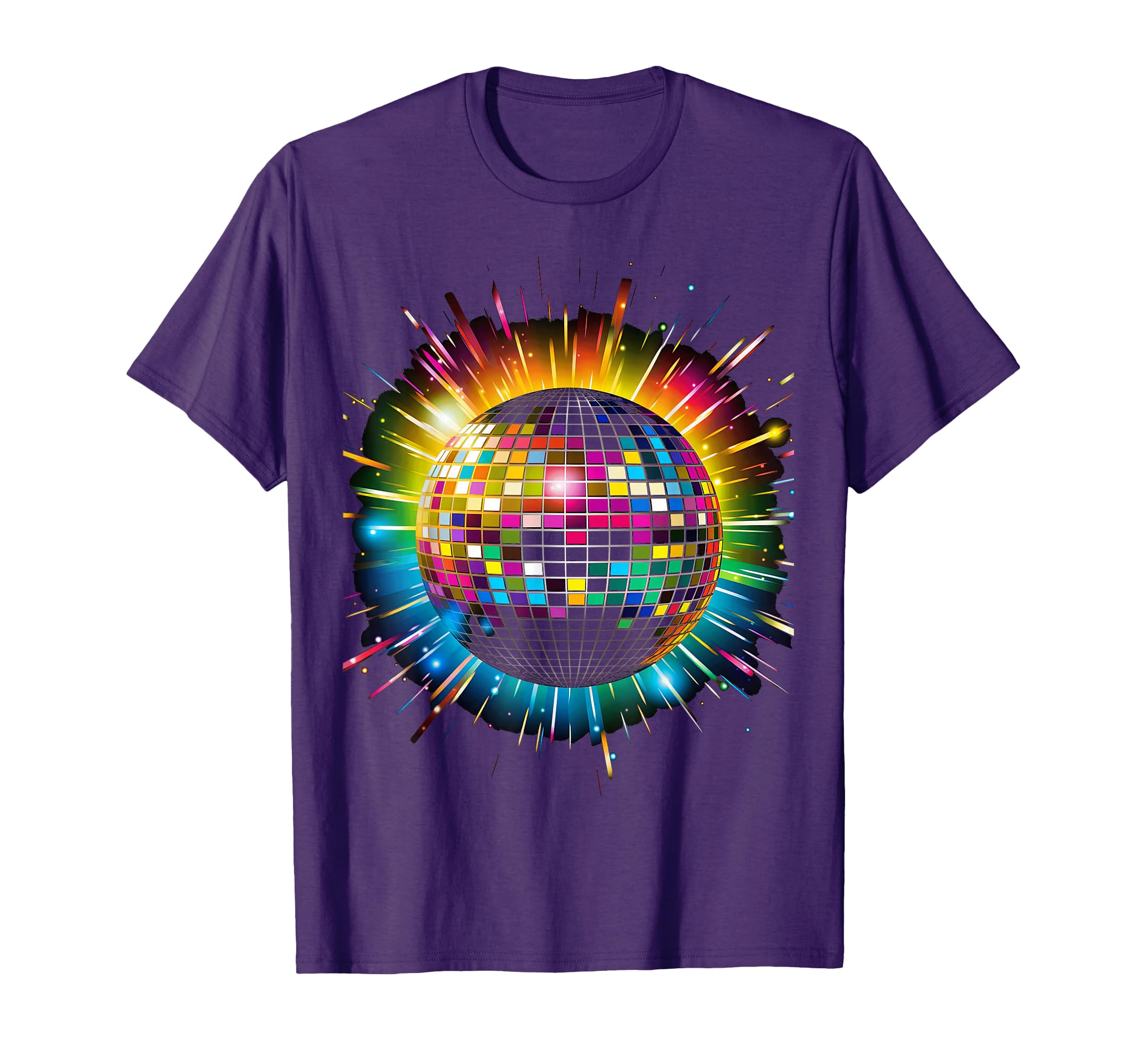 Colored Disco Ball House Discoball T-Shirt - Fun Novelty Design for Adults - T-Shirt, Sweatshirt, Hoodie