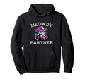 Meowdy Partner Funny Cat Cowboy Joke Hoodie - Aesthetic Graphic for Adults - T-Shirt, Sweatshirt, Hoodie