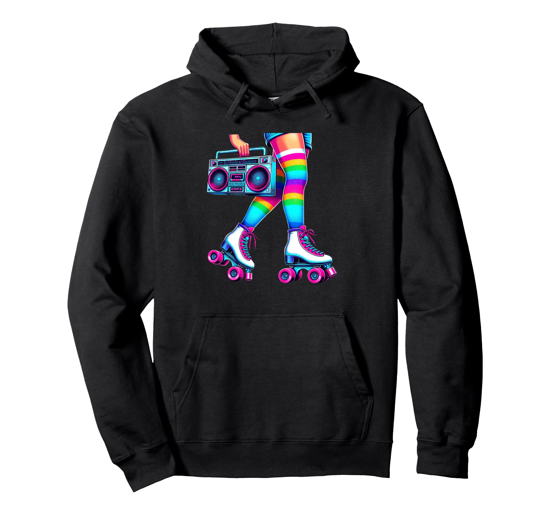 Rollerskates Funny 80S Roller Disco Hoodie - Minimalist Print Men Women - T-Shirt, Sweatshirt, Hoodie