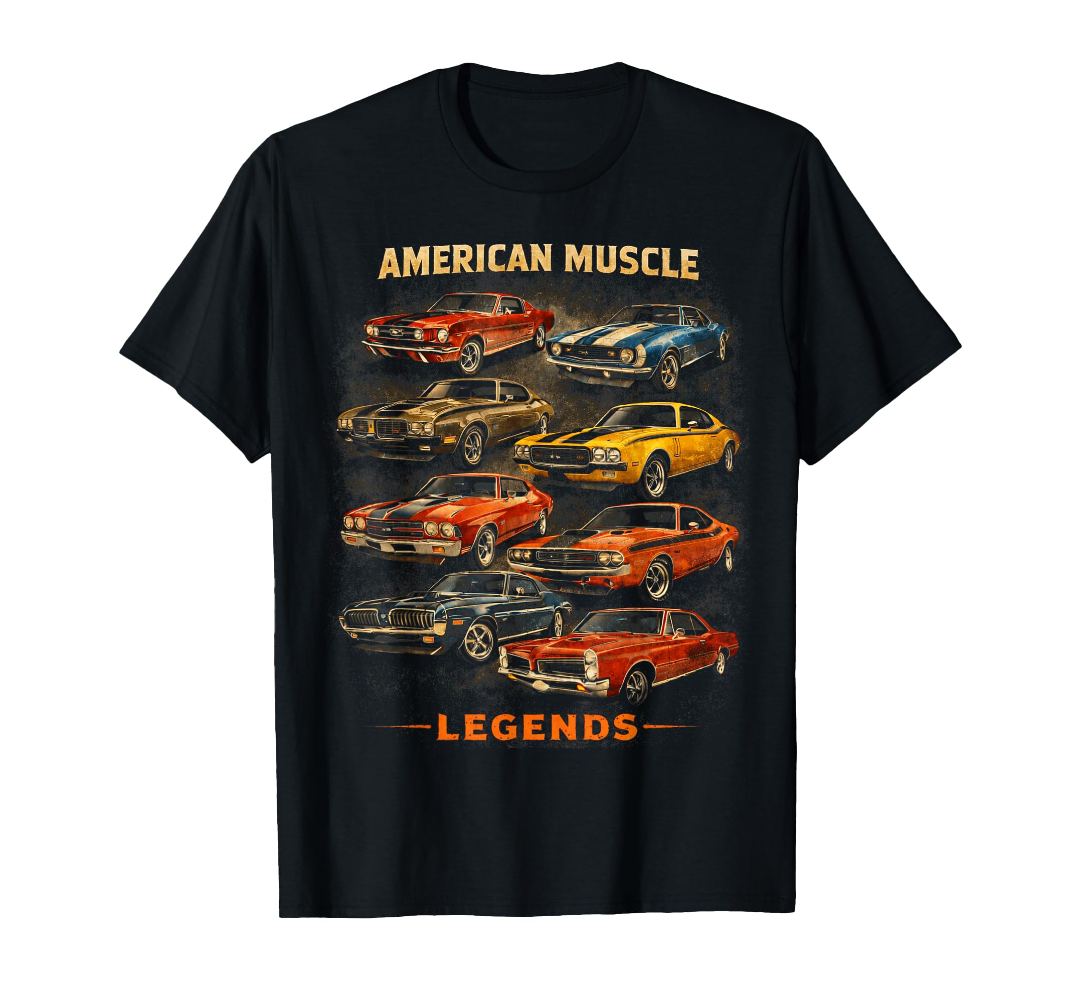 American Muscle Legends Car Lover T-Shirt - Minimalist Print Unisex - T-Shirt, Sweatshirt, Hoodie