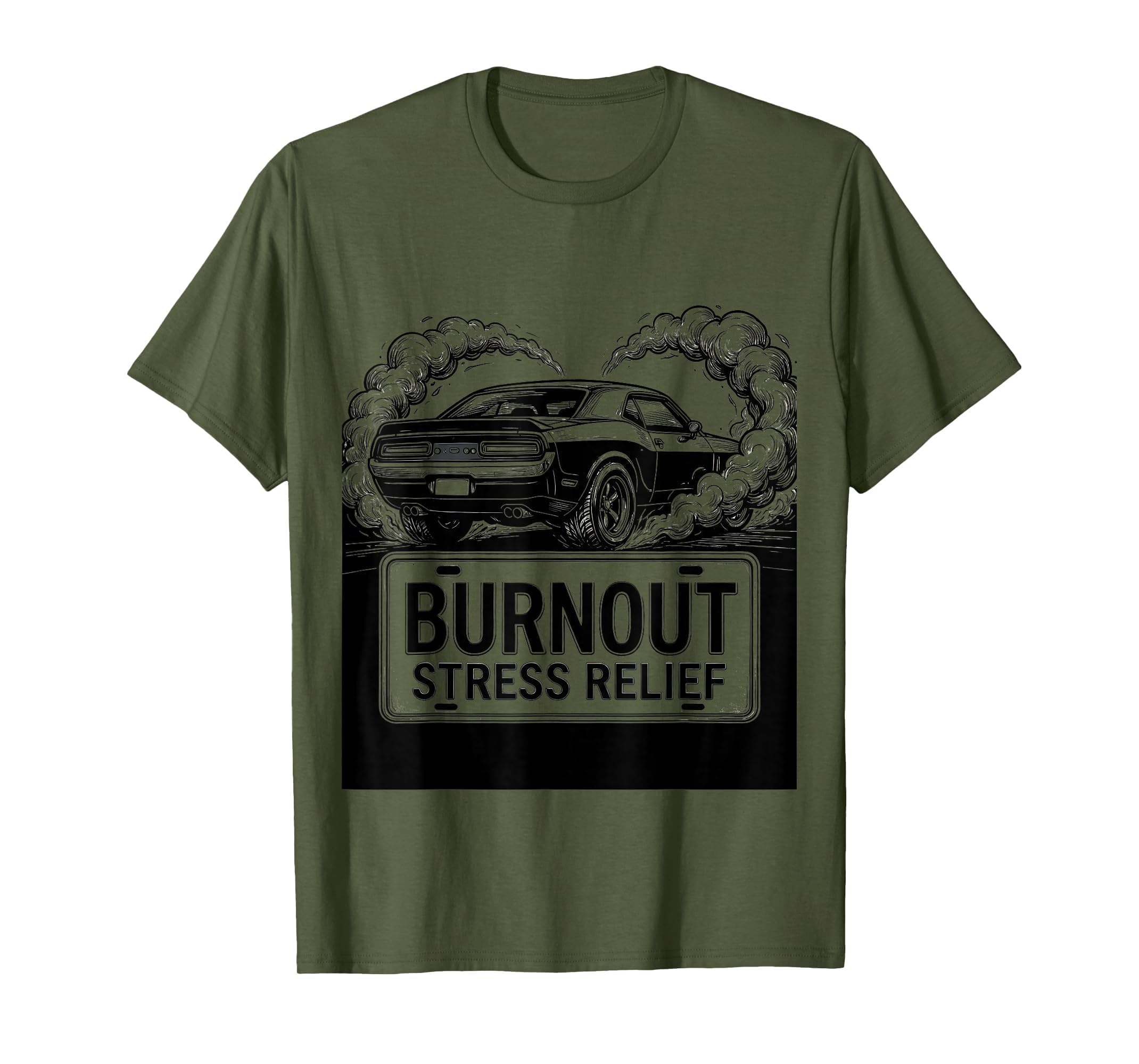 Burnout Stress Relief Car Enthusiast T-Shirt - Trendy Graphic Men Women - T-Shirt, Sweatshirt, Hoodie