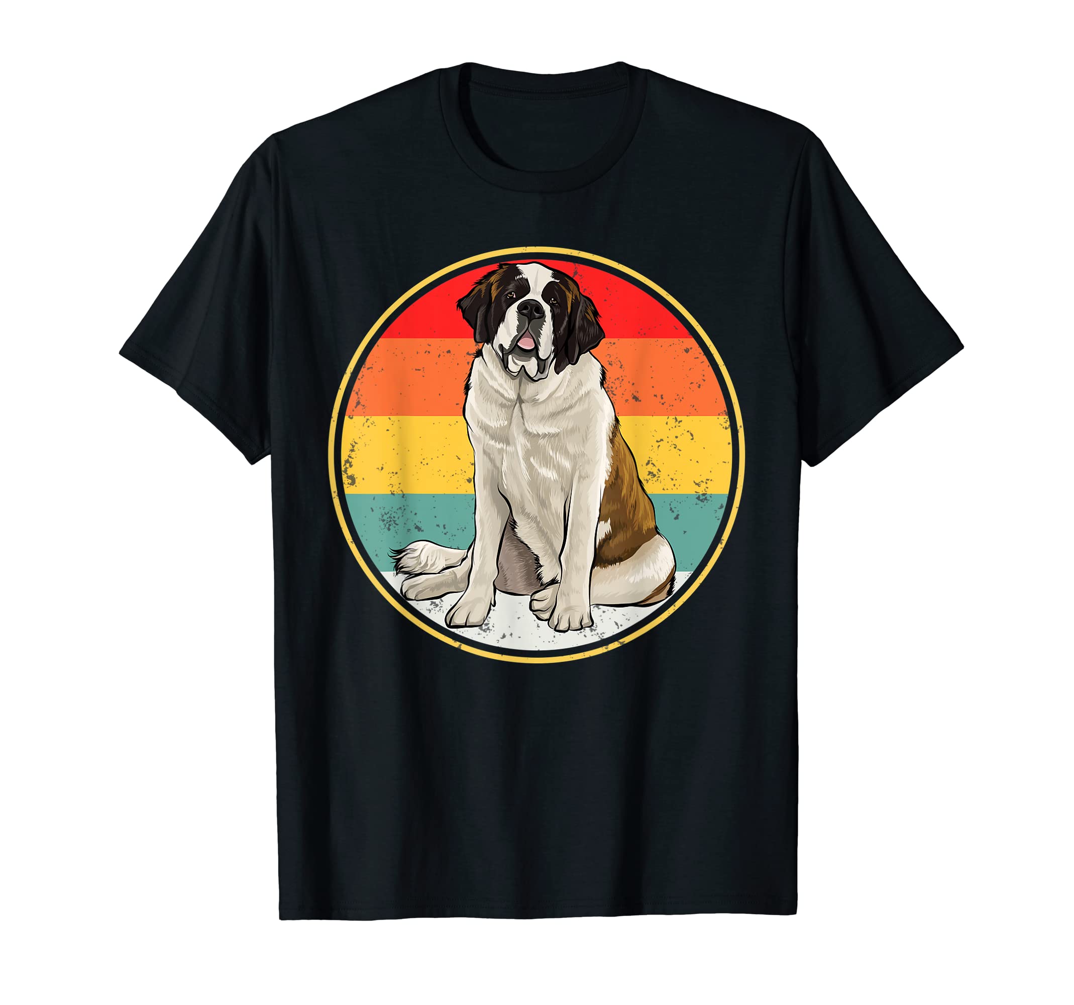 Sunset St Bernard Dog T-Shirt - Unique Graphic for Adults - T-Shirt, Sweatshirt, Hoodie