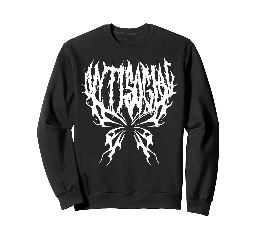 Anti Social Butterfly Y2K Introvert Sweatshirt - Trendy Graphic for Adults - T-Shirt, Sweatshirt, Hoodie