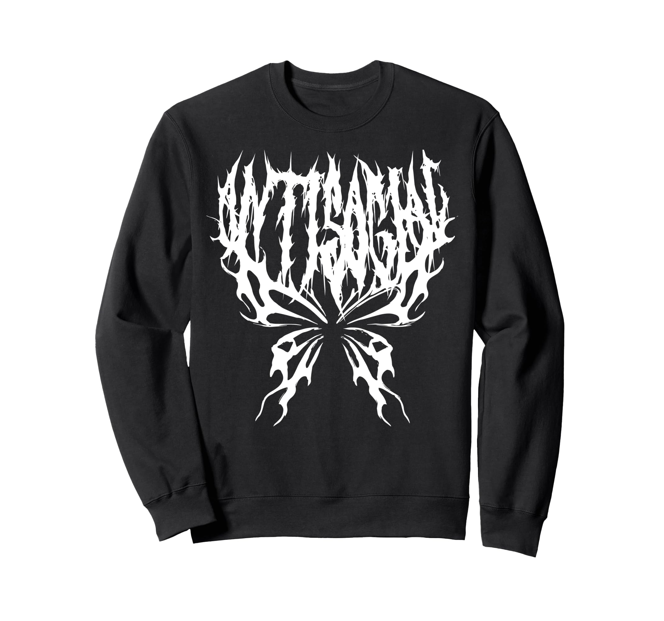 Anti Social Butterfly Y2K Introvert Sweatshirt - Trendy Graphic for Adults - T-Shirt, Sweatshirt, Hoodie