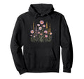 Floral Boho Wildflower Botanical Flower Hoodie - Minimalist Print Unisex - T-Shirt, Sweatshirt, Hoodie
