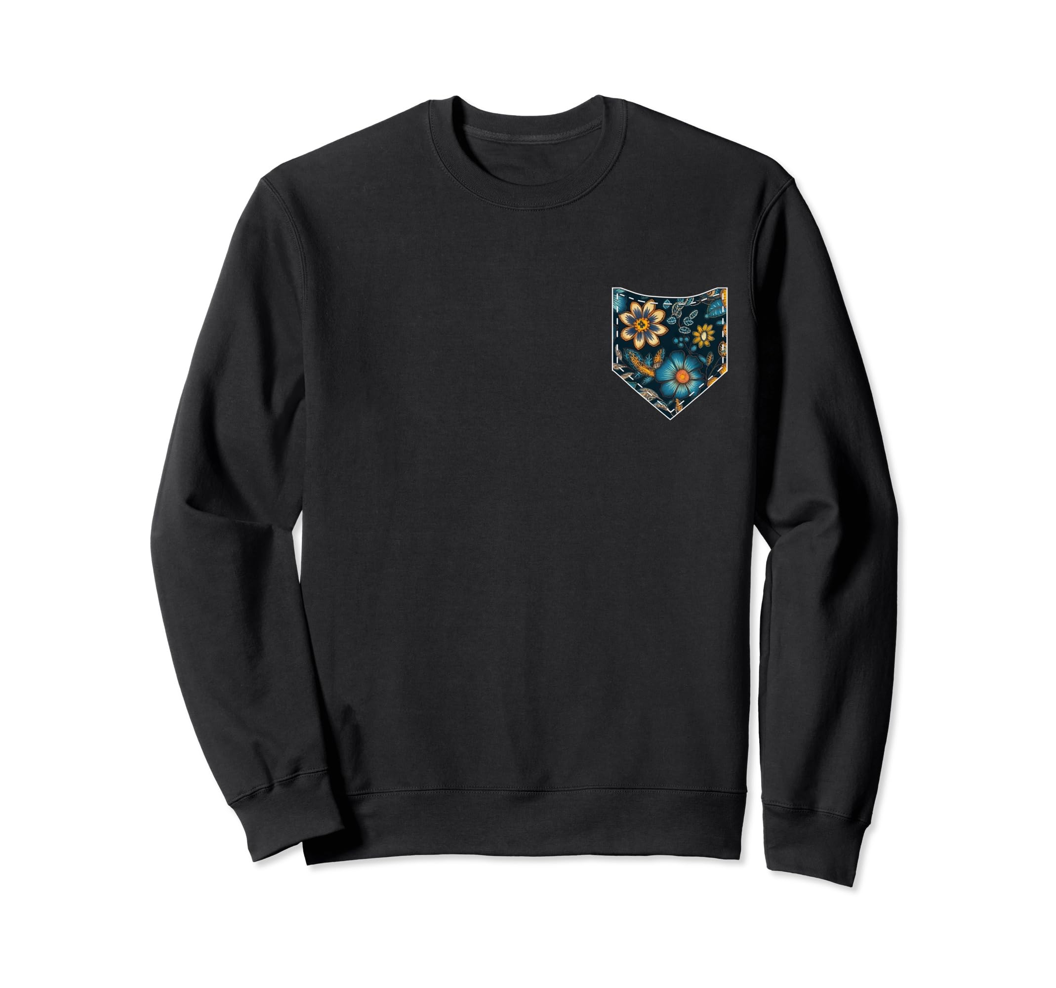 Floral Ukrainian Pocket Summer Sweatshirt - Aesthetic Graphic Unisex - T-Shirt, Sweatshirt, Hoodie