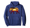Elephant Silhouette Safari Sunset Giraffe Hoodie - Unique Graphic Unisex - T-Shirt, Sweatshirt, Hoodie