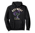 Key West Florida Rooster Vaction Summer Hoodie - Minimalist Print Unisex - T-Shirt, Sweatshirt, Hoodie