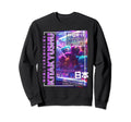 Kitakyushu City 80S Synthwave Sweatshirt - Fun Novelty Design for Adults - T-Shirt, Sweatshirt, Hoodie