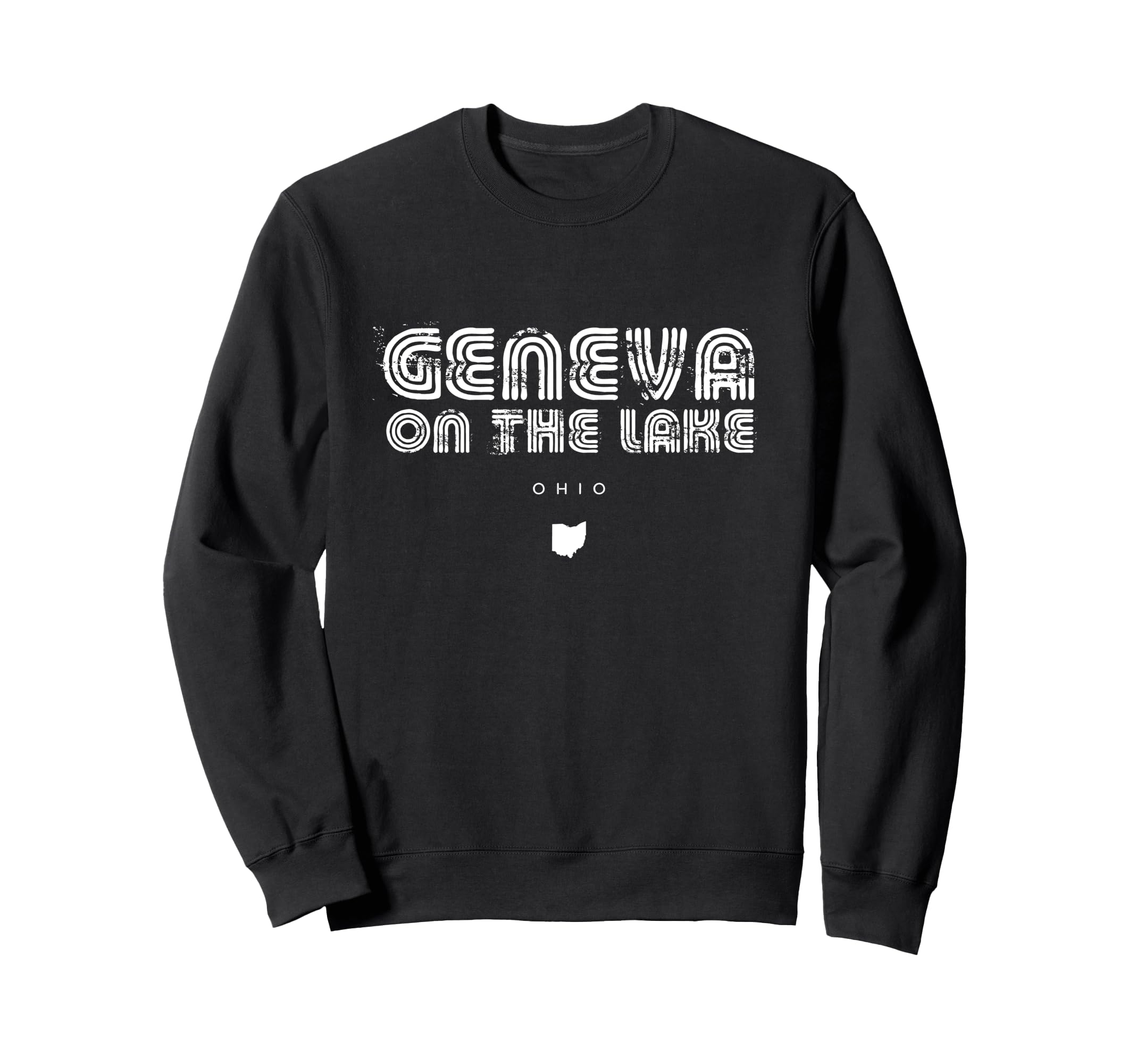 Geneva Lake Ohio Oh 70S 80S Type Sweatshirt - Streetwear Style for Adults - T-Shirt, Sweatshirt, Hoodie