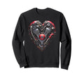 Valentines Motorcycle Engine Sweatshirt - Fun Novelty Design for Adults - T-Shirt, Sweatshirt, Hoodie