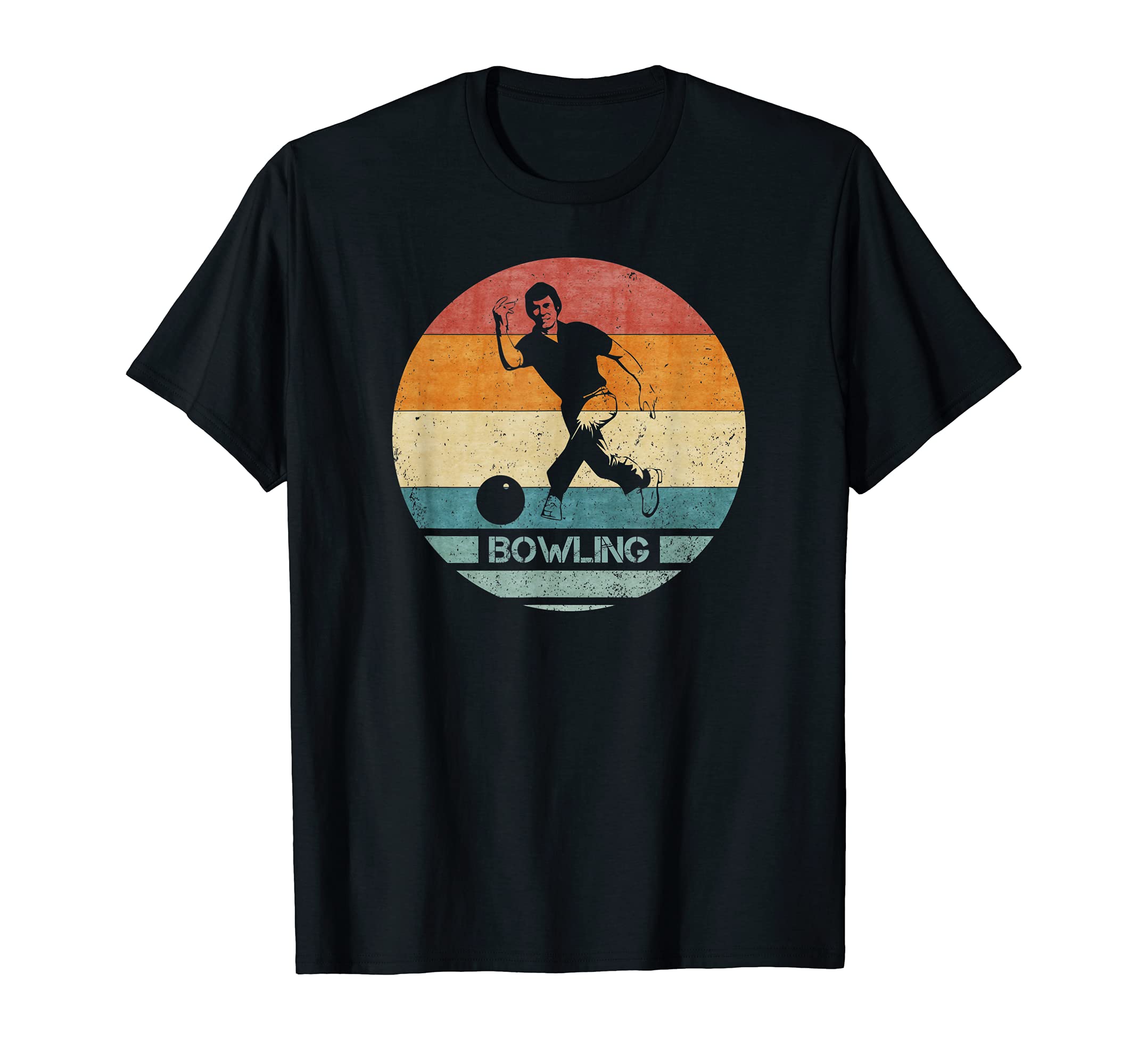 Bowling Player Bowler Silhouette T-Shirt - Fun Novelty Design Unisex - T-Shirt, Sweatshirt, Hoodie