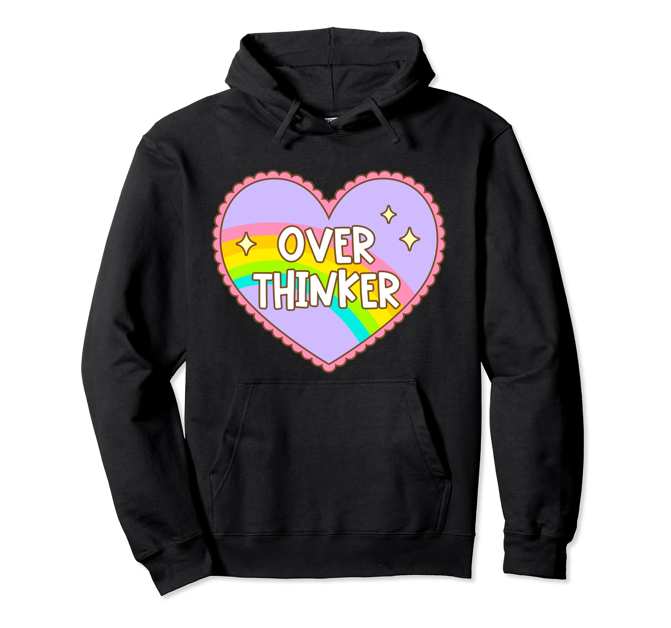 Over Thinker Mental Health Awareness Hoodie - Minimalist Print for Adults - T-Shirt, Sweatshirt, Hoodie
