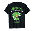 Depression Is No Weakness Mental T-Shirt - Minimalist Print for Adults - T-Shirt, Sweatshirt, Hoodie
