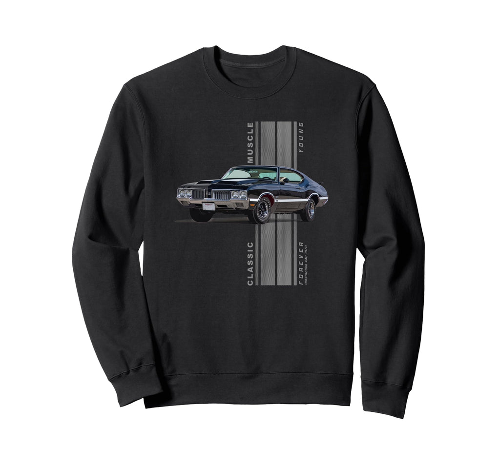 Olds 442 American Muscle Cars Sweatshirt - Minimalist Print Men Women - T-Shirt, Sweatshirt, Hoodie
