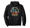 Hotrod Heaven Muscle Car Garage Usa Hoodie - Casual Everyday Wear Unisex - T-Shirt, Sweatshirt, Hoodie