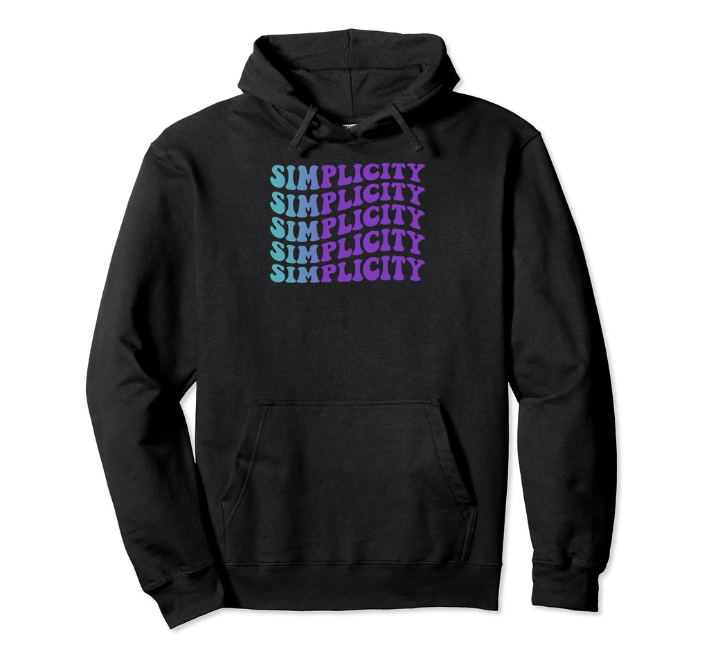 Simplicity Self Care Hoodie - Minimalist Print Unisex - T-Shirt, Sweatshirt, Hoodie