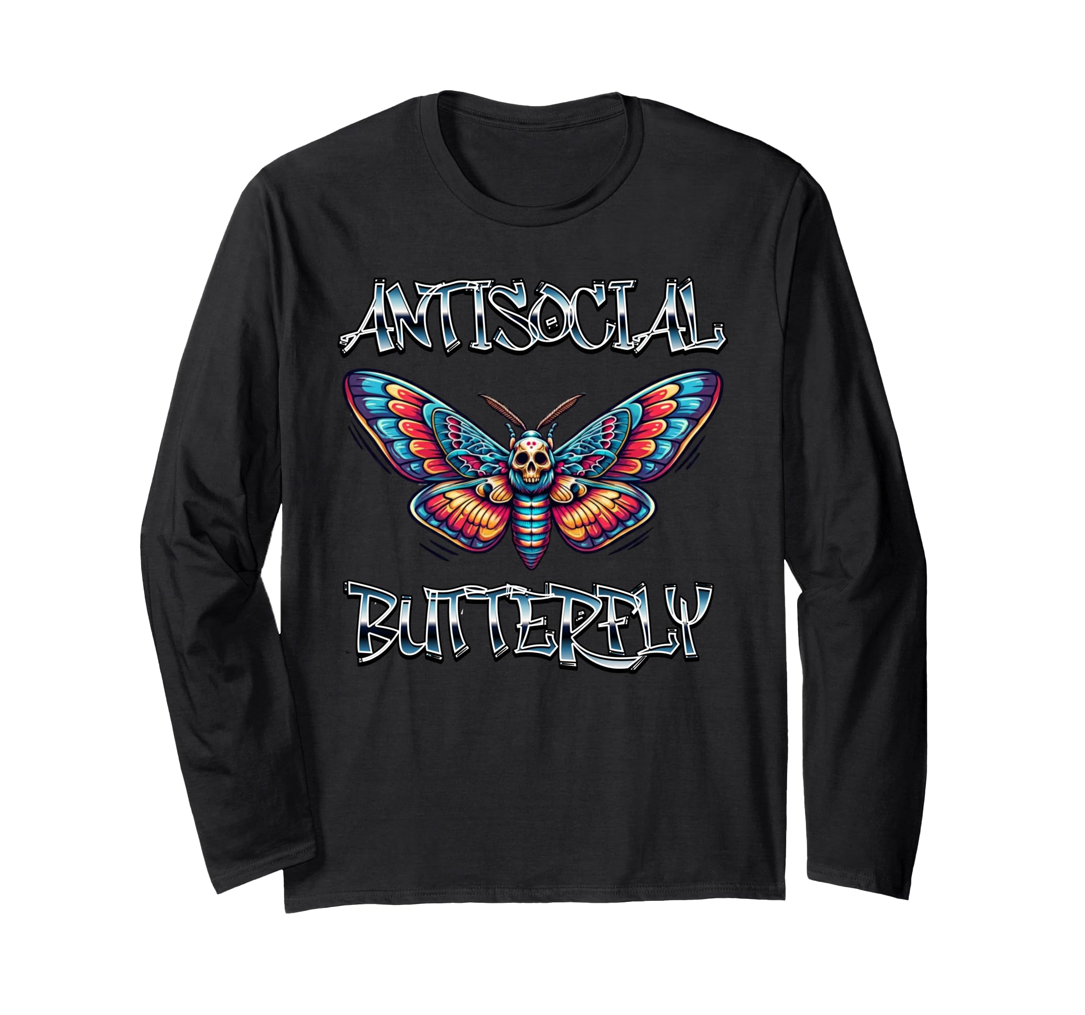 Antisocial Butterfly T-Shirt - Unique Graphic Unisex - T-Shirt, Sweatshirt, Hoodie