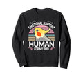 Cockatiel Emotional Support Human Sweatshirt - Minimalist Print Unisex - T-Shirt, Sweatshirt, Hoodie