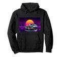 Retrowave Synthwave Aesthetic Sports Hoodie - Casual Everyday Wear Unisex - T-Shirt, Sweatshirt, Hoodie