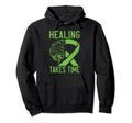 Healing Takes Time Mental Health Hoodie - Graphic Print Men Women - T-Shirt, Sweatshirt, Hoodie
