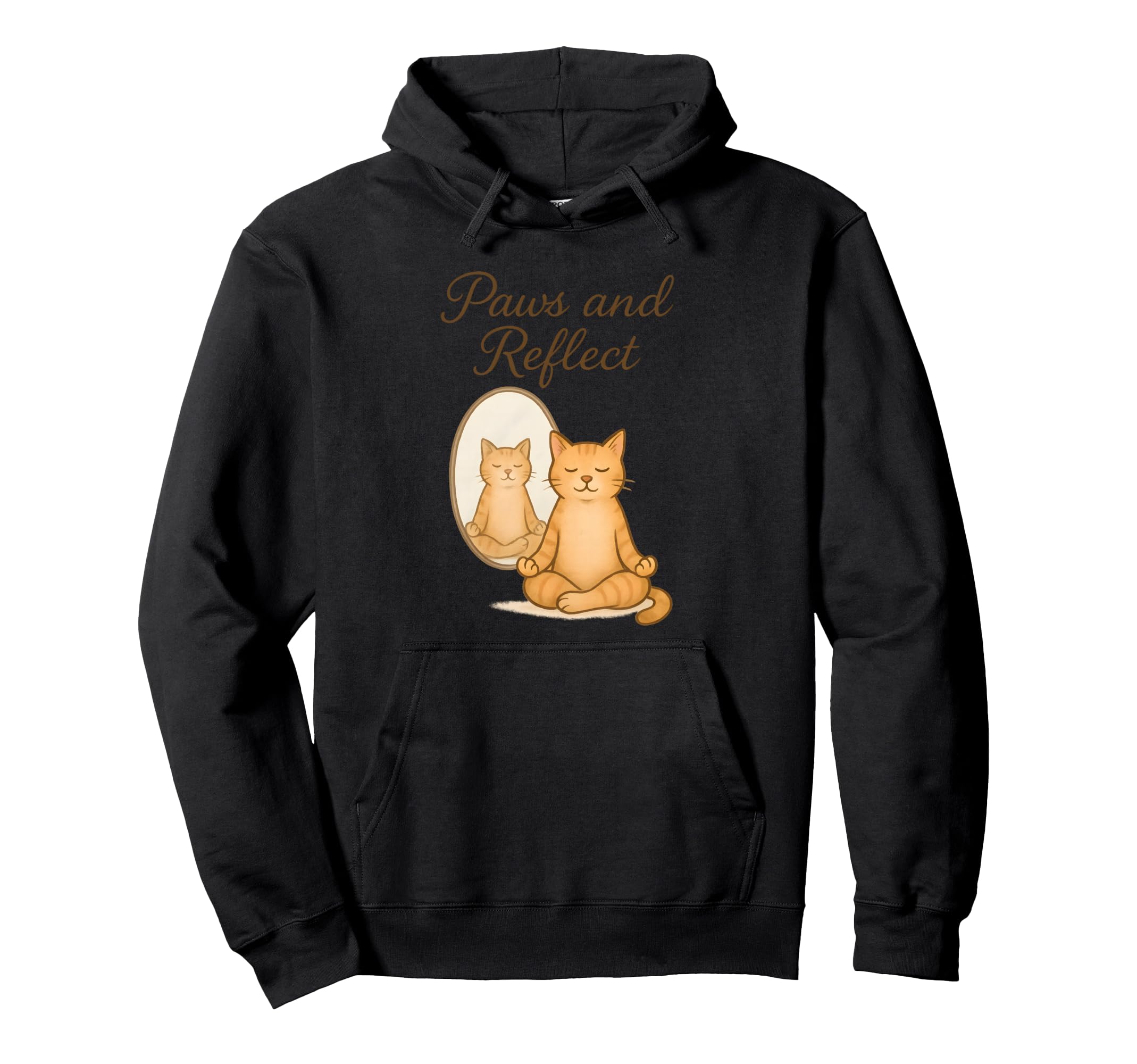 Funny Meditating Zen Yoga Cat Hoodie - Streetwear Style for Adults - T-Shirt, Sweatshirt, Hoodie
