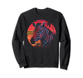Zebra Vaporwave Aesthetic Synthwave 80S Sweatshirt - Unique Graphic Unisex - T-Shirt, Sweatshirt, Hoodie