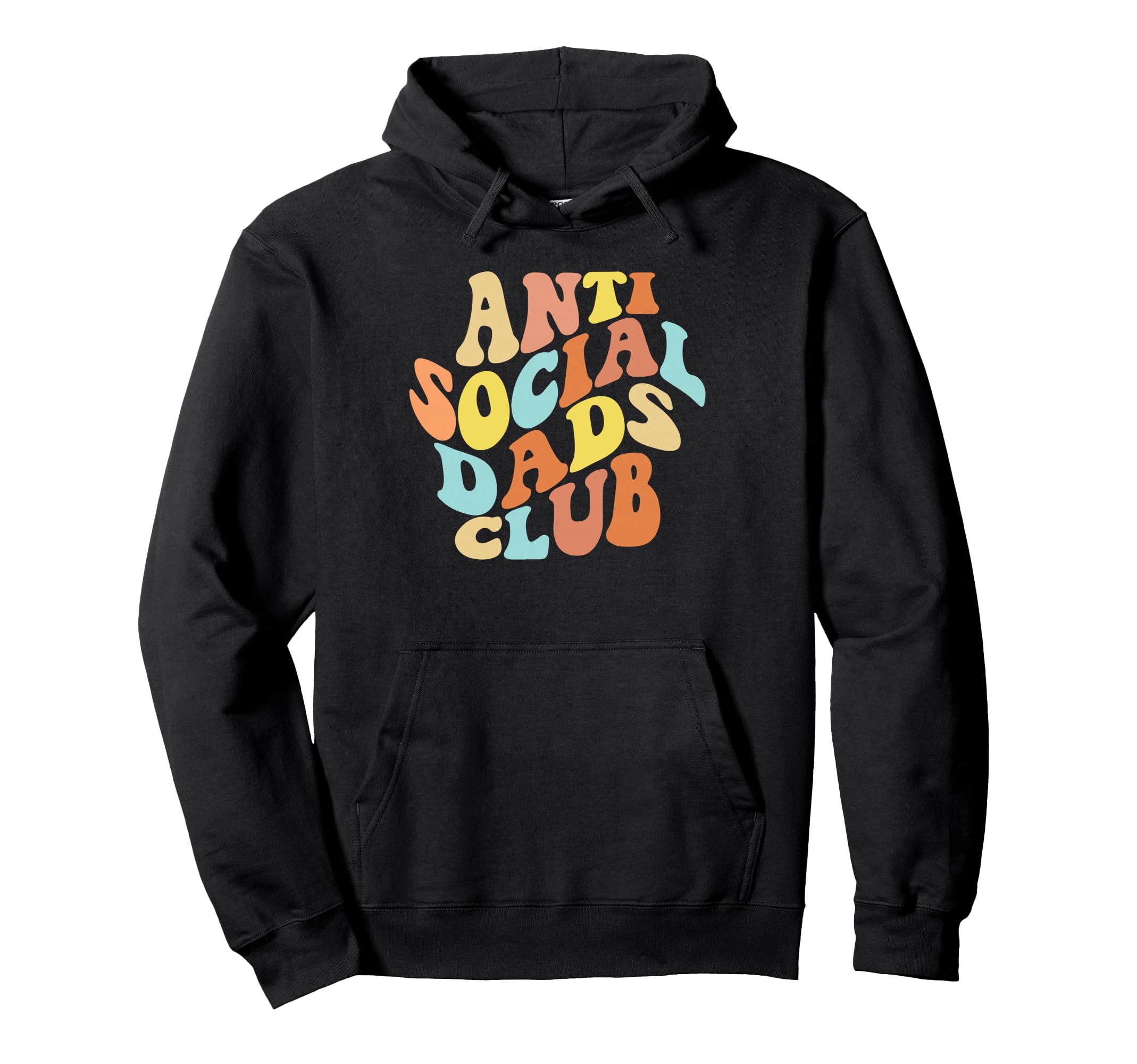 Anti Social Dads Club Introvert Mens Hoodie - Aesthetic Graphic Unisex - T-Shirt, Sweatshirt, Hoodie