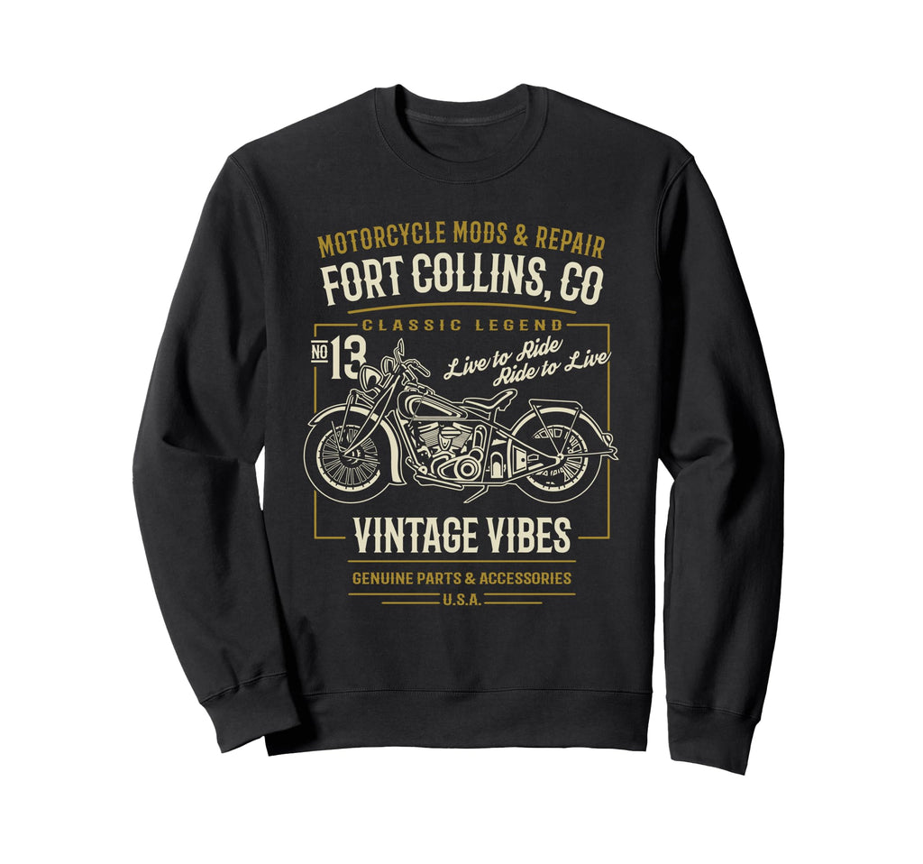 Fort Collins Colorado Usa Sweatshirt - Fun Novelty Design for Adults - T-Shirt, Sweatshirt, Hoodie