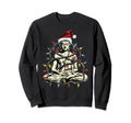 Funny Meditation Buddha Santa Hat Sweatshirt - Custom Art Print for Adults - T-Shirt, Sweatshirt, Hoodie