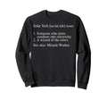 Funny Solar Tech Definition Sweatshirt - Aesthetic Graphic for Adults - T-Shirt, Sweatshirt, Hoodie