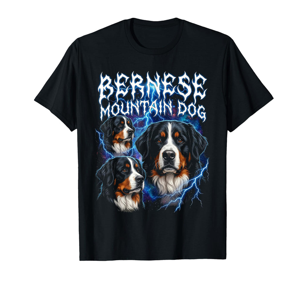 Bernese Mountain Dog 90S Heavy T-Shirt - Fun Novelty Design Men Women - T-Shirt, Sweatshirt, Hoodie