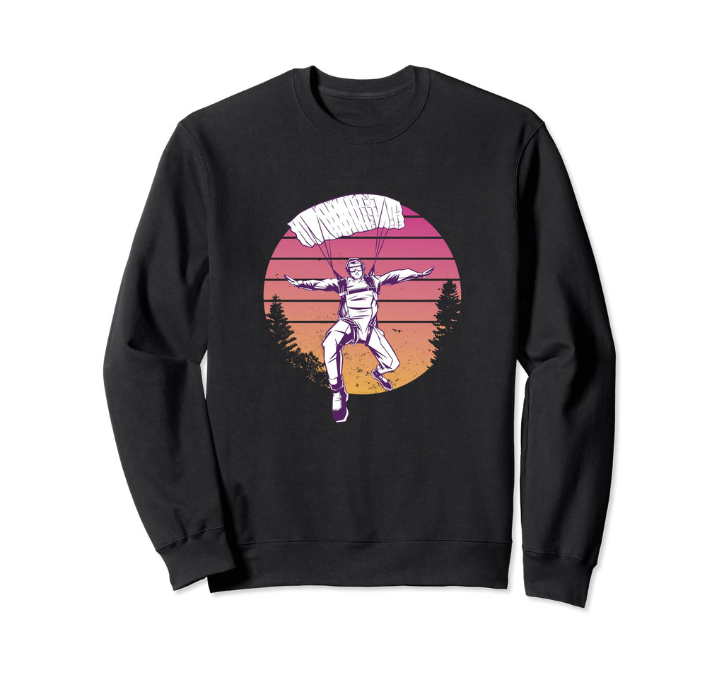 Skydiver Sunset Sports Skydiving Sweatshirt - Trendy Graphic Unisex - T-Shirt, Sweatshirt, Hoodie