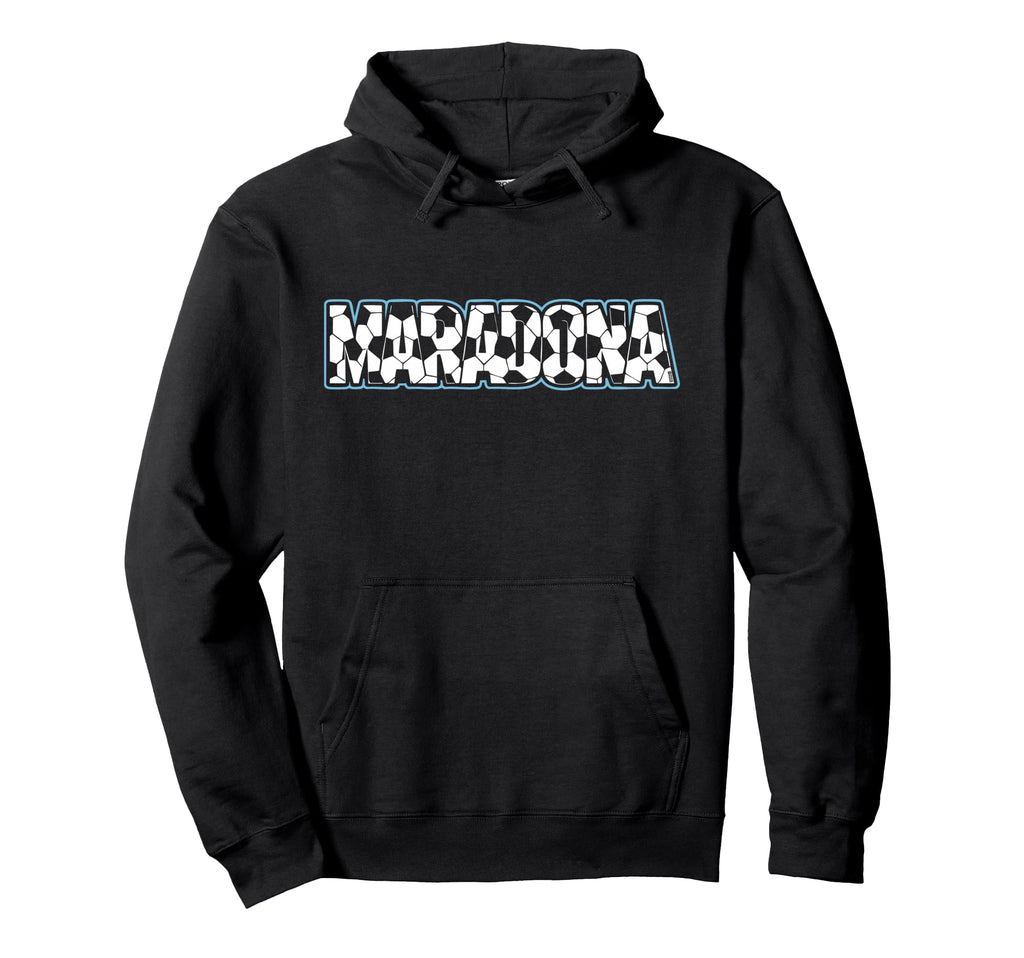 Diego Maradona Football Pattern Soccer Hoodie - Unique Graphic for Adults - T-Shirt, Sweatshirt, Hoodie